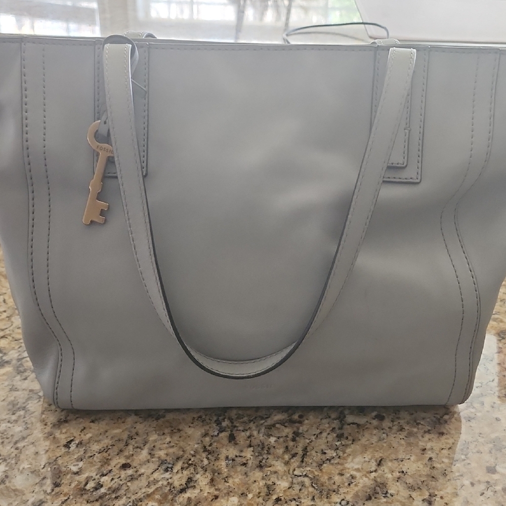 Fossil Gray Tote Bag